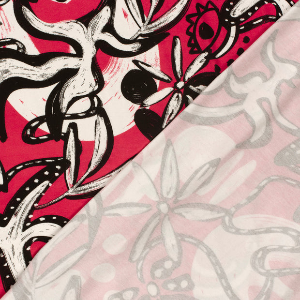 Viscose Vortex Jerséis tela Abstracto estampado 