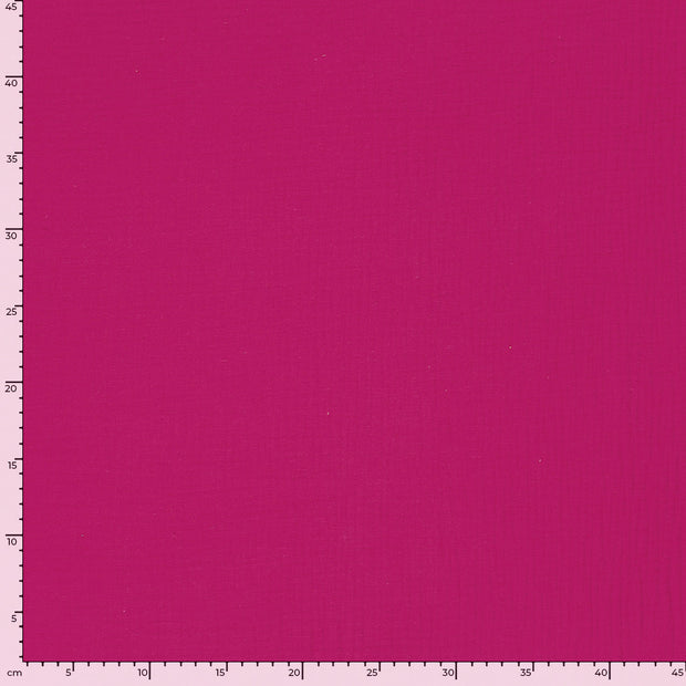 Musselin fabrik Uni Fuchsia