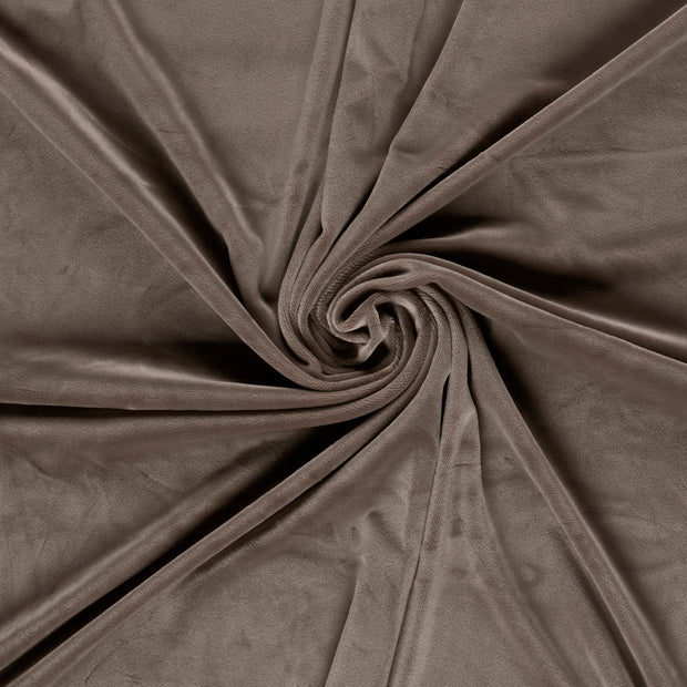 Supersoft Velvet fabrik Taupe 