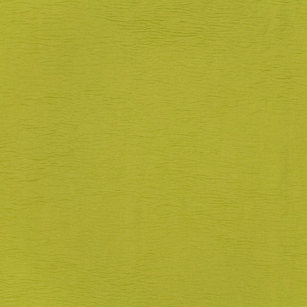 Woven Polyester fabric Lime Green crushed 