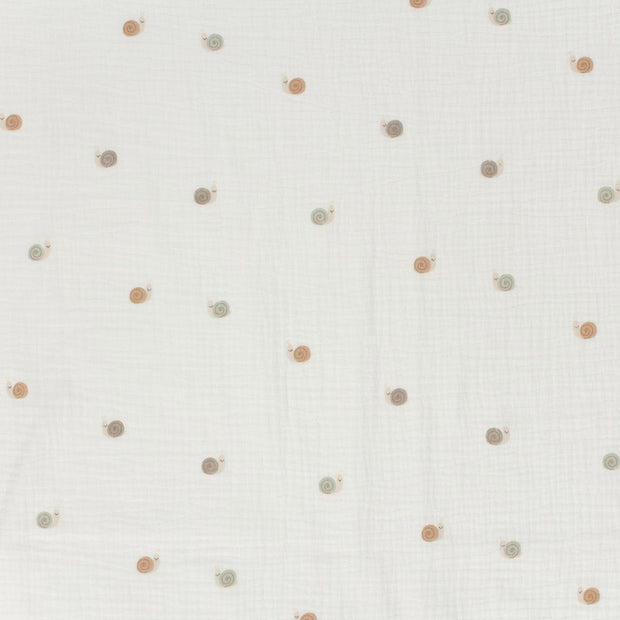 Muslin fabric Off White matte 