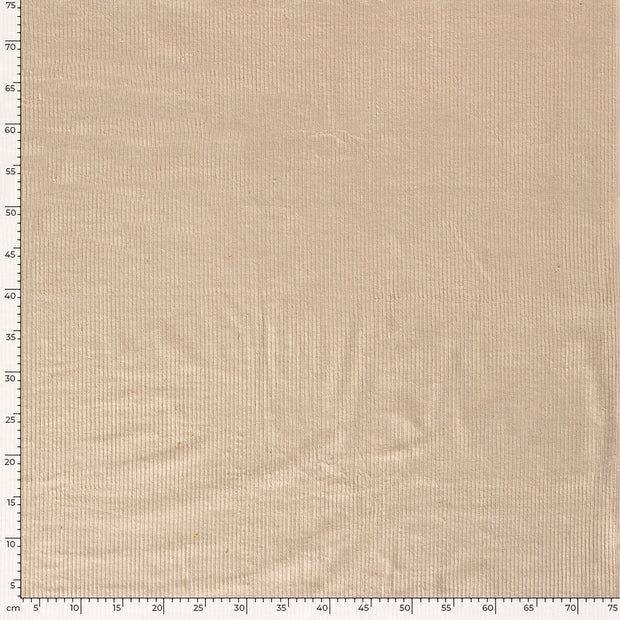 Jumbo Corduroy Stretch 6w tela Unicolor Beis