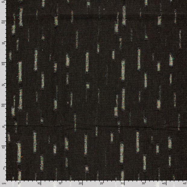 Jeans tissu Unicolore Noir