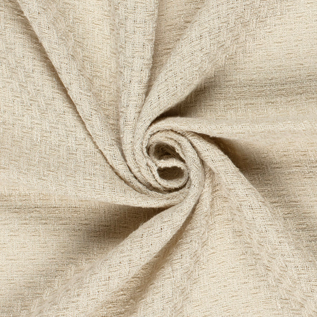 Jacquard tela Unicolor Beis