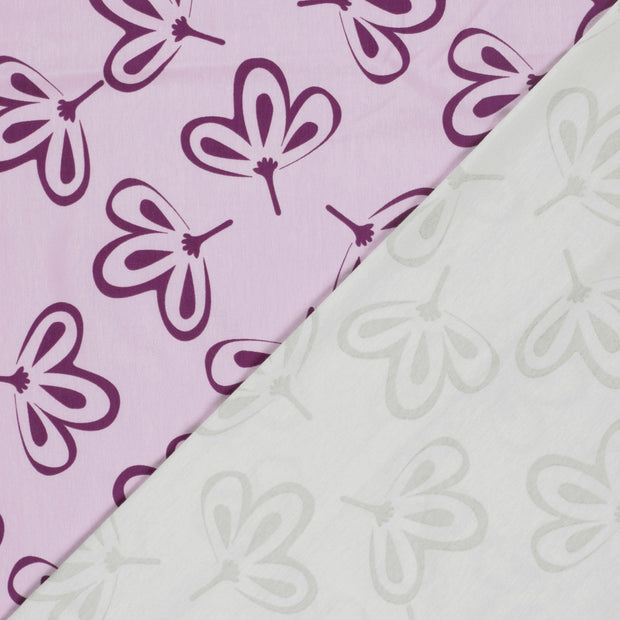 Jersey tissu fleurs imprimé 