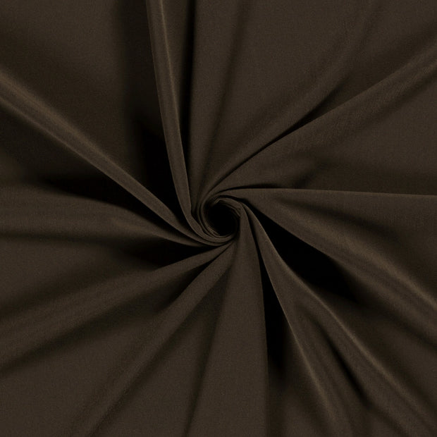 Gabardine tissu Marron Foncé 