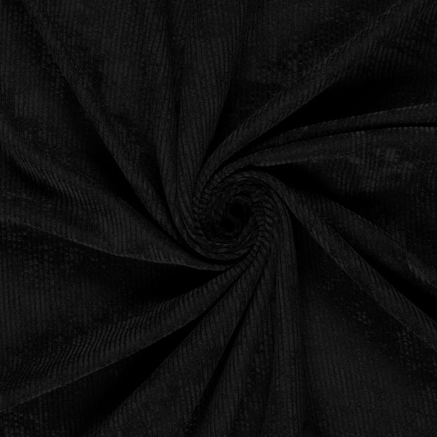 Corduroy 4.5w stof Zwart 