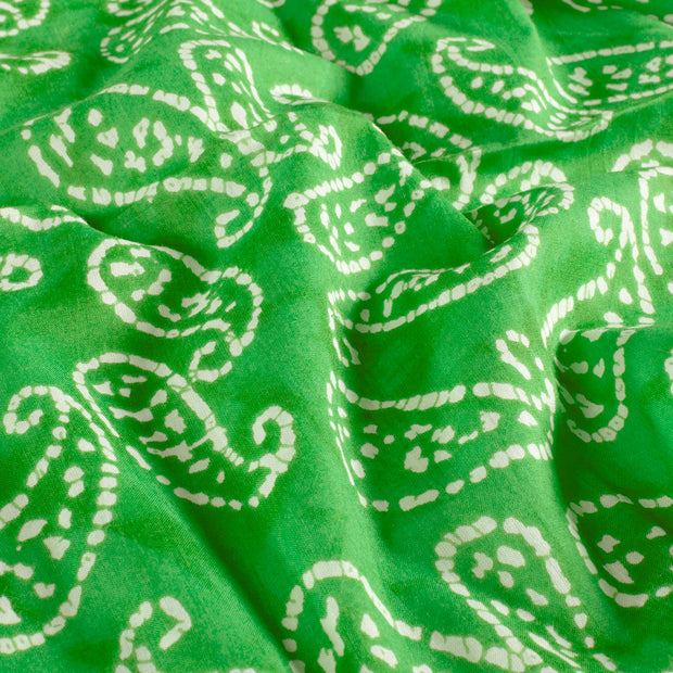 Voile fabrik Abstrakt Lime Grün