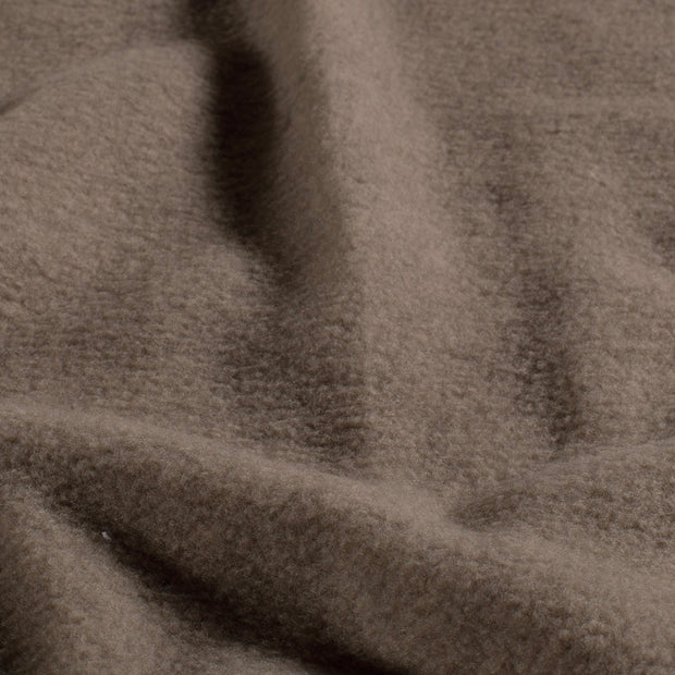 Fleece fabrik Uni Taupe