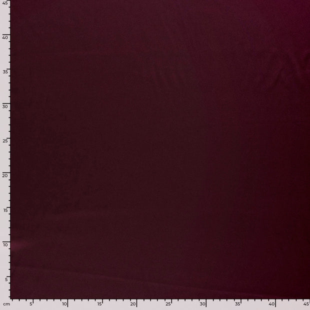 Satijn stof Effen Bordeaux