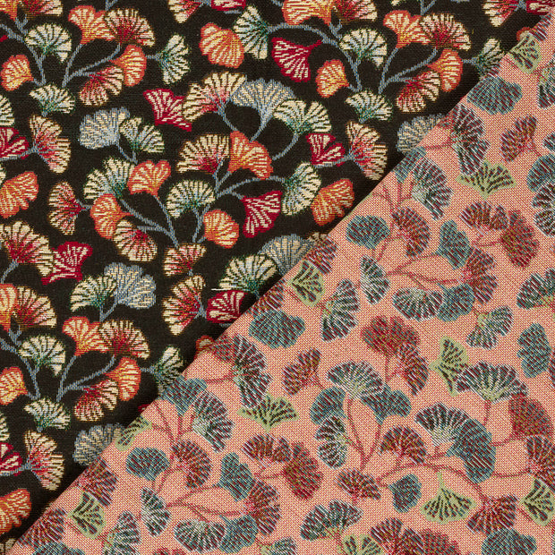 Gobelin stof Bladeren jacquard 