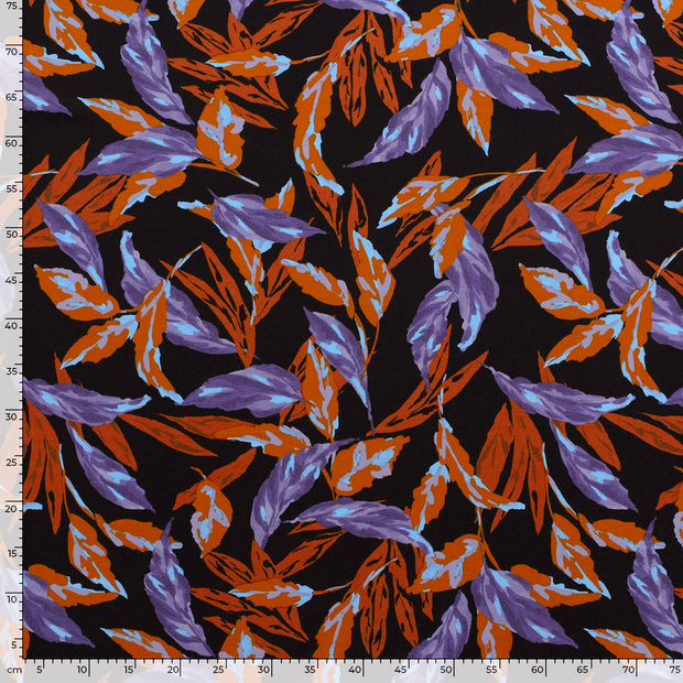 Punta di Roma fabric Abstract Black