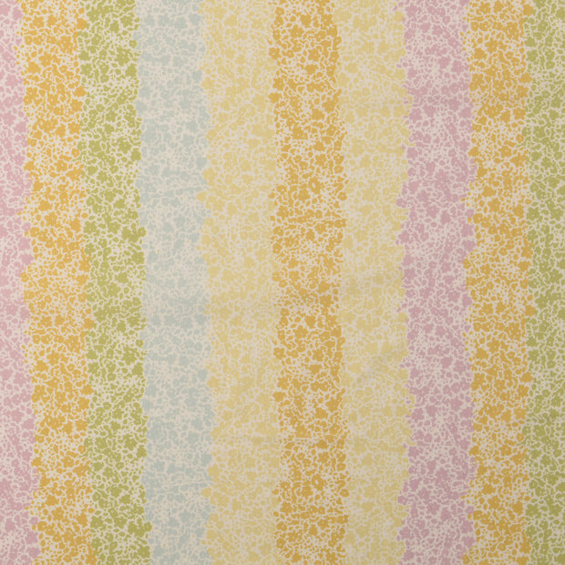 Voile fabric Flowers Yellow
