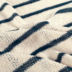 Jacquard Streifen Marine