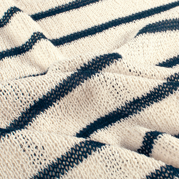 Jacquard fabrik Streifen Marine