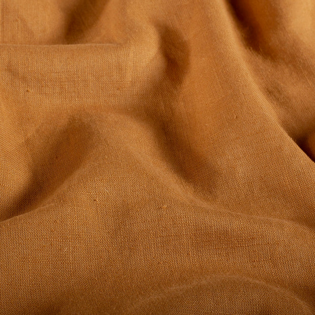 Leinen fabrik Uni Ocker