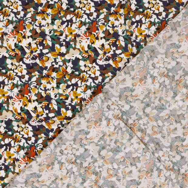Viscosa Poplin tela Flores estampado 