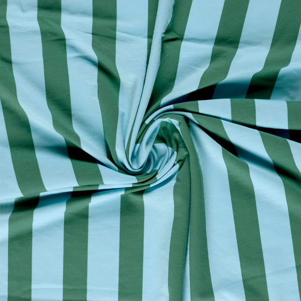 French Terry stof Babyblauw digitaal bedrukt 