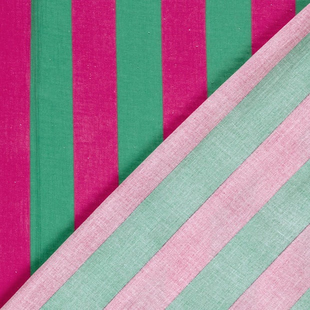 Muslin fabric Stripes printed 