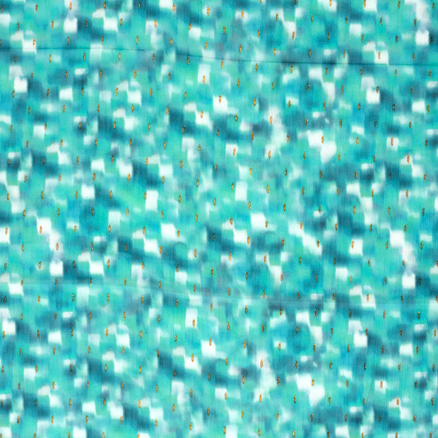 Chiffon fabric Dark Mint semi-transparent 