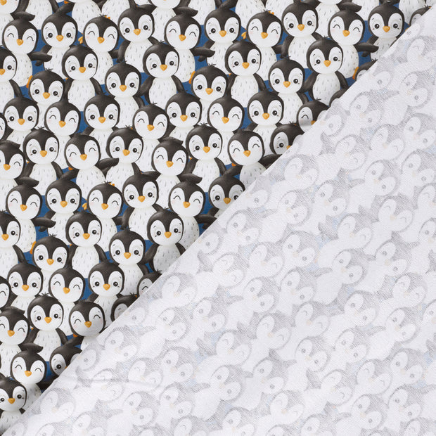  stof Pinguïns digitaal bedrukt 