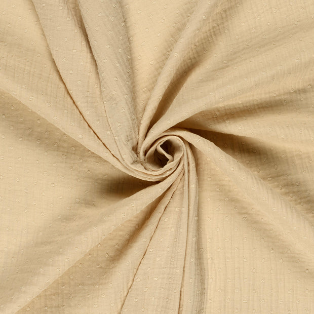 Musselin fabrik Wollweiß dobby 