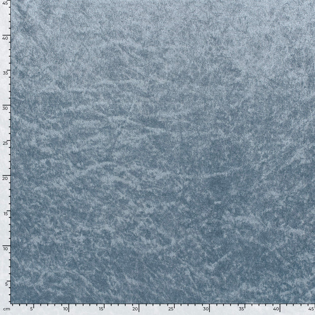 Velours tissu Unicolore Bleu clair