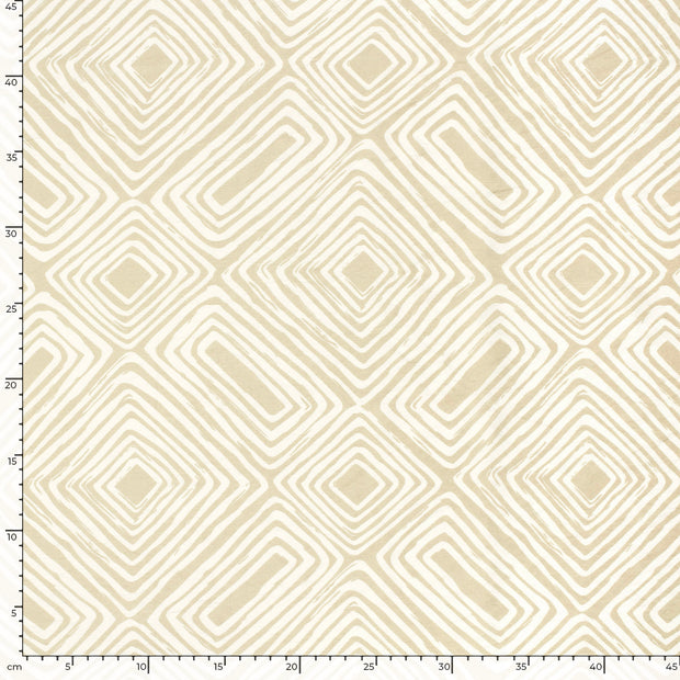 Viscosa Nylon Twill tela Abstracto Beis