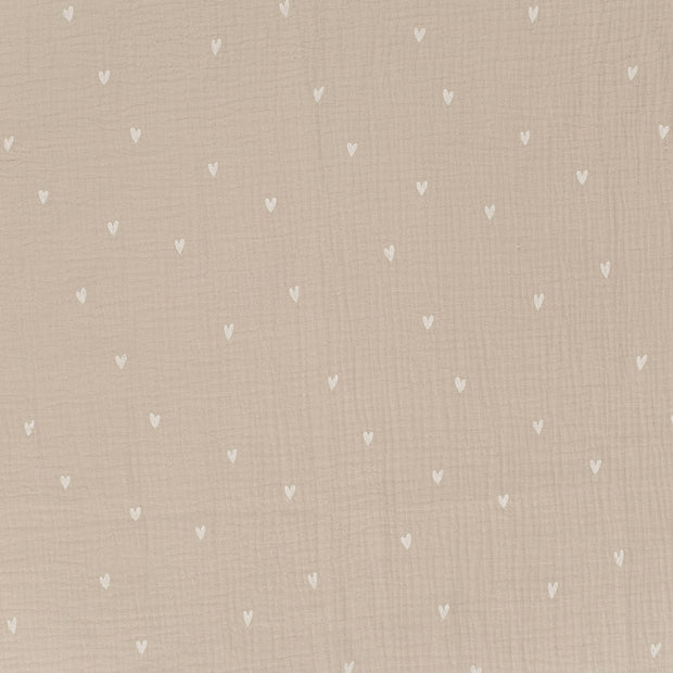 Muslin fabric Beige matte 