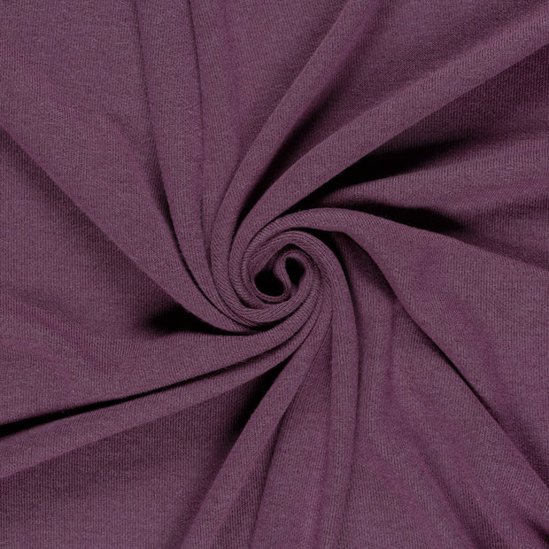 Poly Viscose Jersey fabric Aubergine 