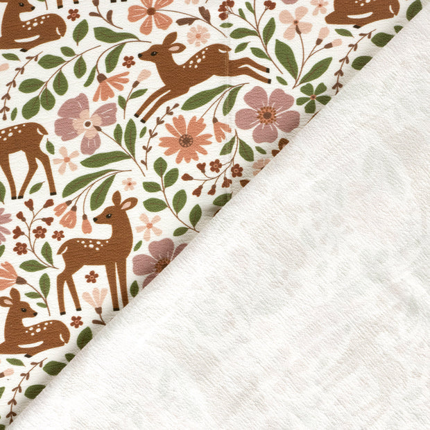 Terry Crepe fabric Deer 