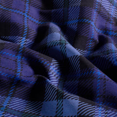 brushed and digital printed Checks Cobalt