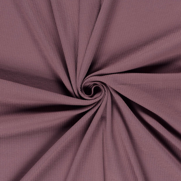Rib Jersey tissu Mauve 