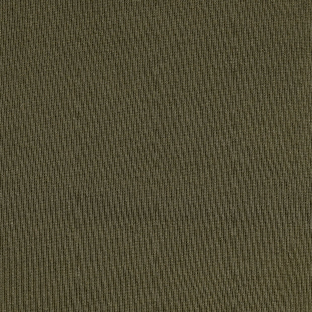 Heavy Knit stof Olijf Groen 