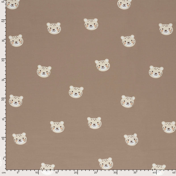 Jersey fabrik Tiger Beige