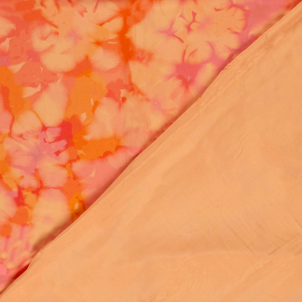 Viscose Satin fabrik Blumen digital bedruckt 