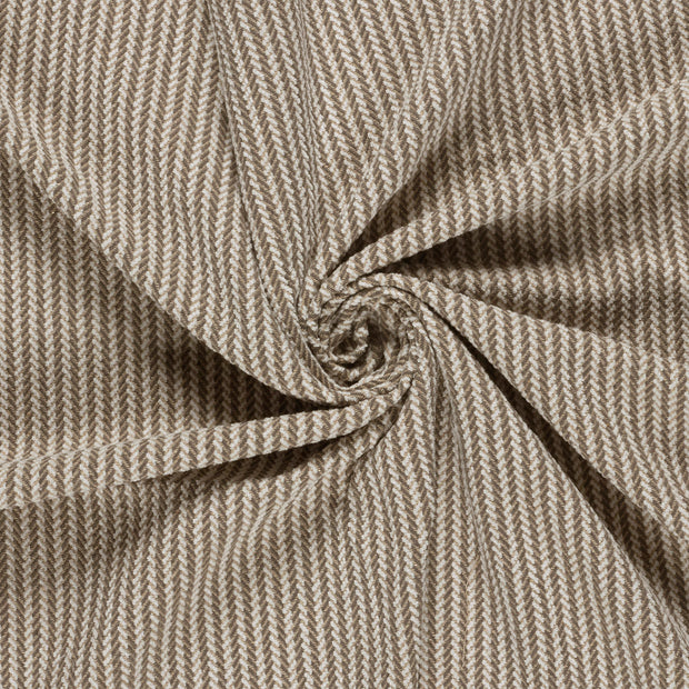 Jacquard fabrik Taupe Grau gebürstet 