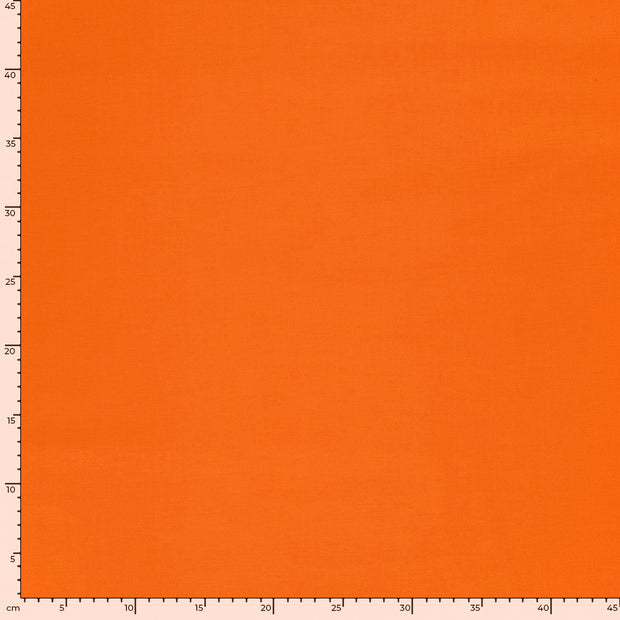 Cretonne fabric Unicolour Orange