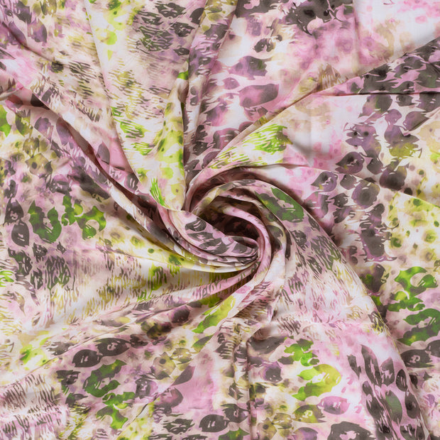 Viscose Poplin fabric Lavender printed 