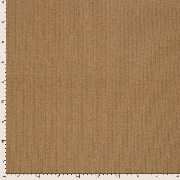 Poly Viscose Jersey fabric Unicolour Camel