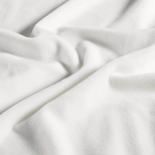 Supersoft Velvet stof Effen Gebroken wit