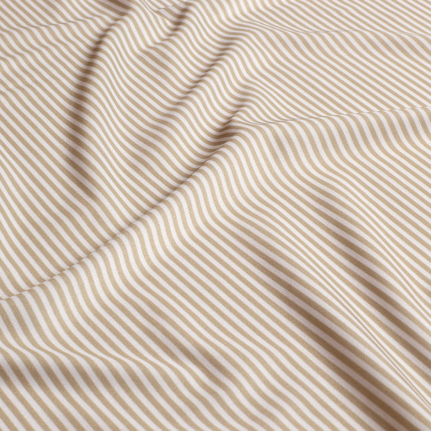 Swimwear Jersey UPF50 Recycled tissu rayures Beige