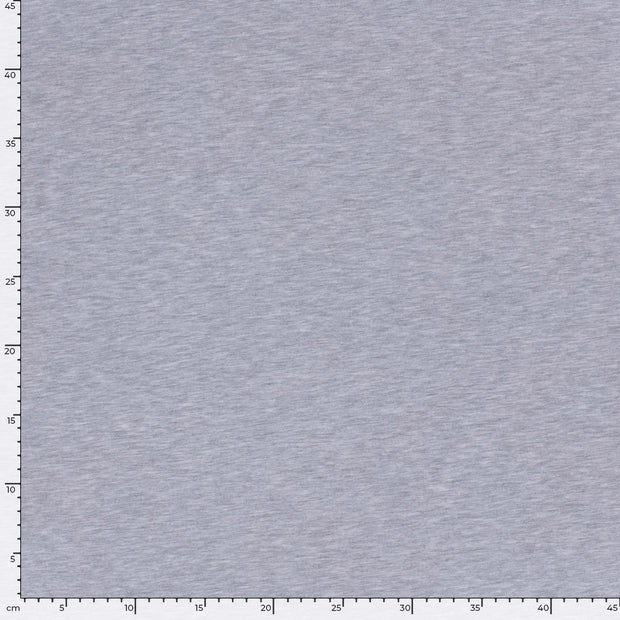 French Terry fabric Melange Light Grey