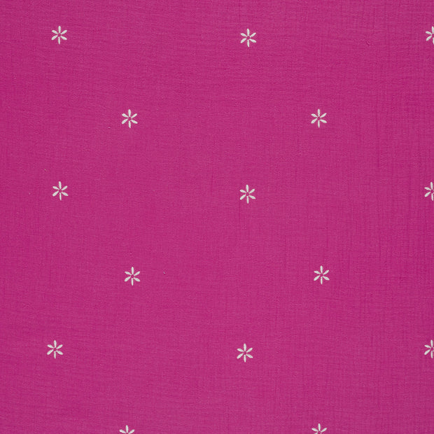 Muslin fabric Fuchsia matte 