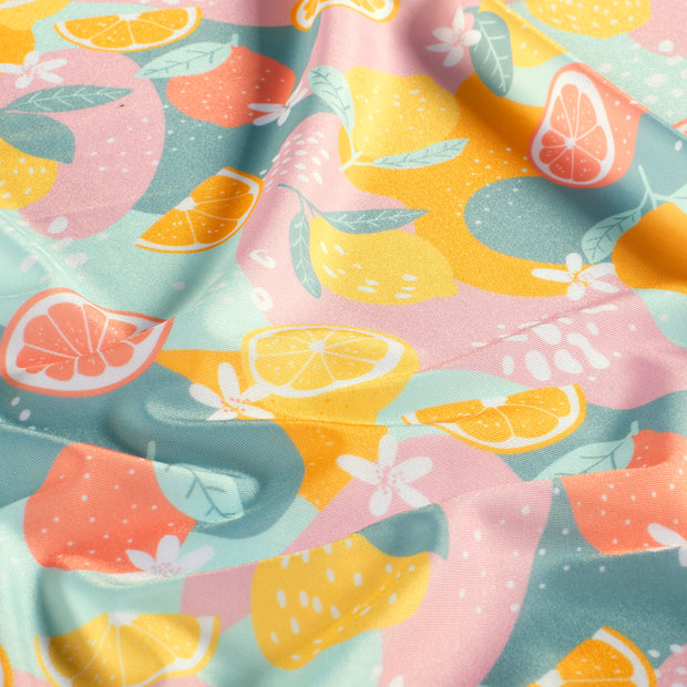 Swimwear Jersey UPF50 Recycled fabric Fruits Yellow
