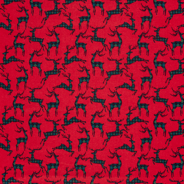 Flannel fabric Red 