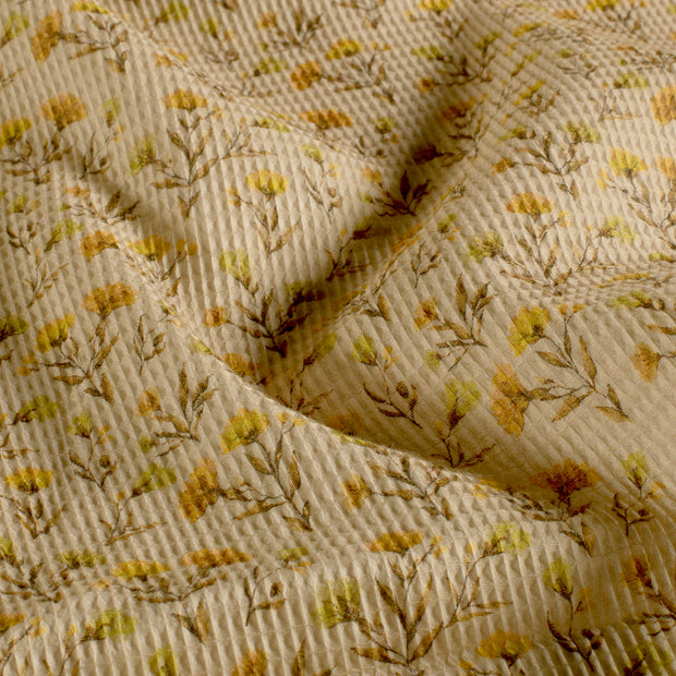 Waffle piqué fabric Oker