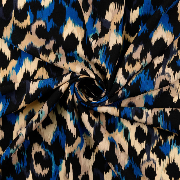 Viscose Poplin fabrik Babyblau 