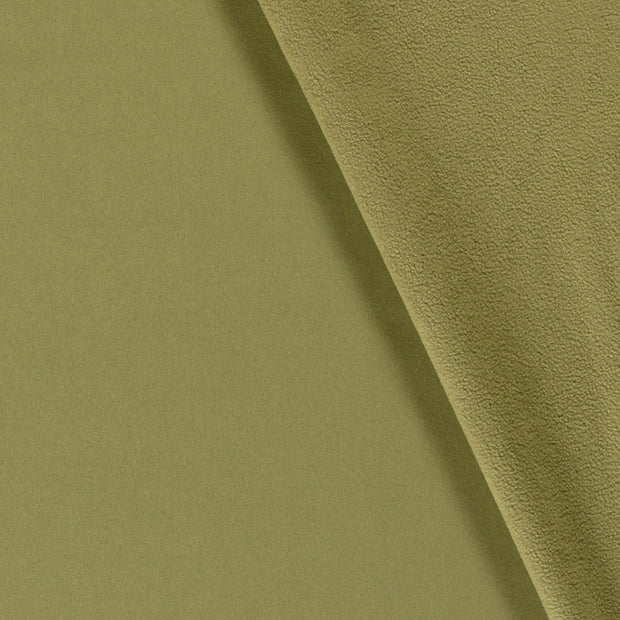 Softshell fabrik Uni Khaki-Grün