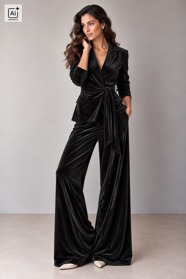 Supersoft Velvet fabric Unicolour Black